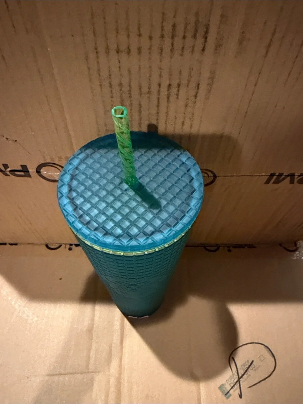 Starbucks 2022 Valentines Release Mountain Dew Green Grid 24 Oz Cold Cup Tumbler